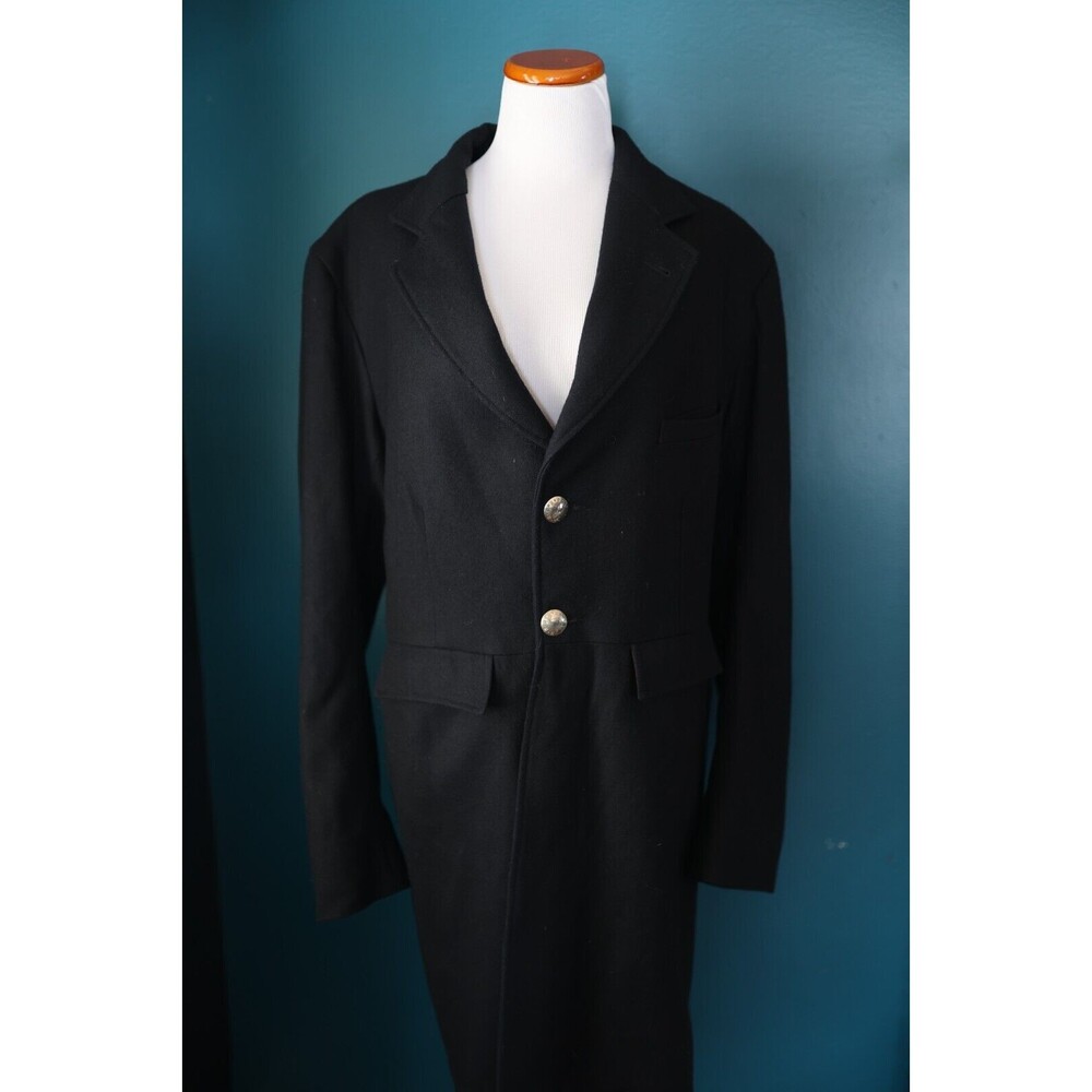 Cattle Kate Black Western Wyoming Made Wool Frock Victorian Cowgirl Coat Size 42